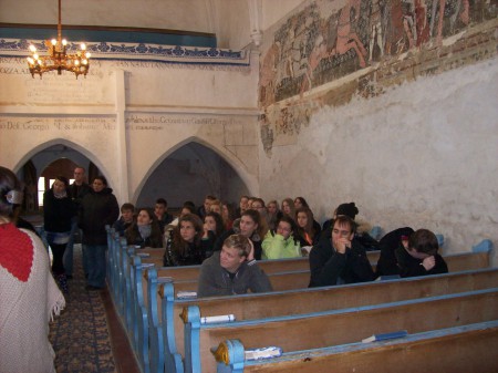 A székelyderzsi erődtemplomban